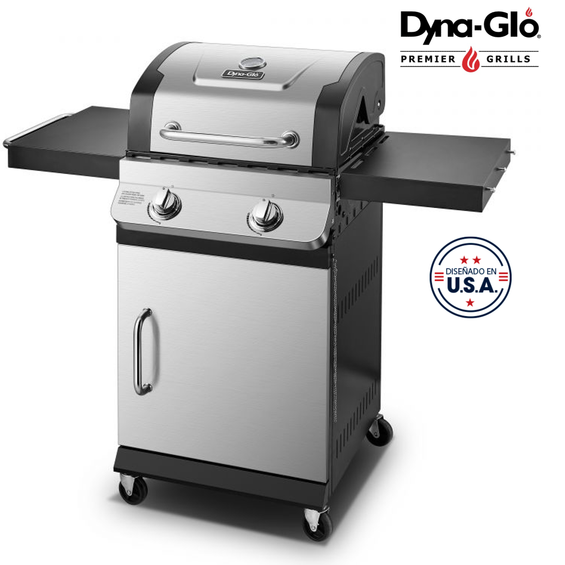Parrilla a Gas 2 Quemadores Acero Inoxidable Premier Dyna-Glo
