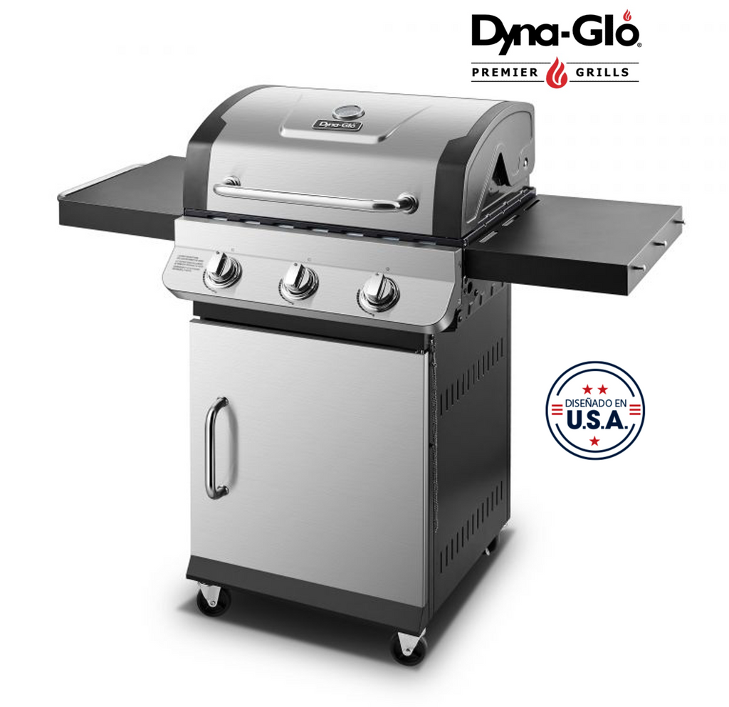Parrilla a Gas 3 Quemadores Acero Inoxidable Premier Dyna-Glo