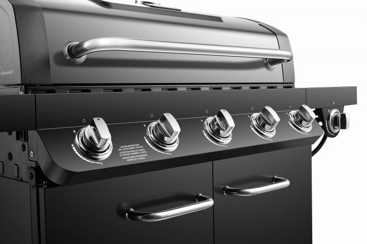 Parrilla a Gas 5 Quemadores + Lateral Acero Inoxidable Premier Dyna-Glo