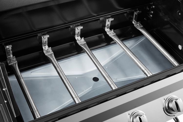 Parrilla a Gas 5 Quemadores + Lateral Acero Inoxidable Premier Dyna-Glo