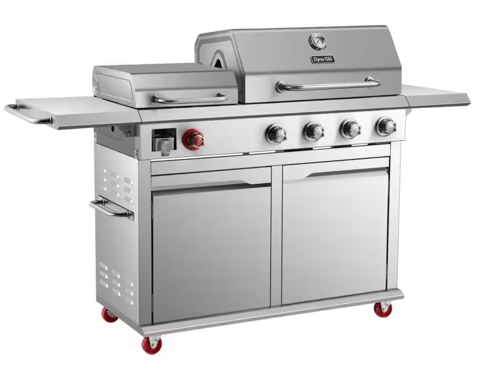 Parrilla a Gas 4 Quemadores + Plancha Acero Inoxidable Dyna-Glo