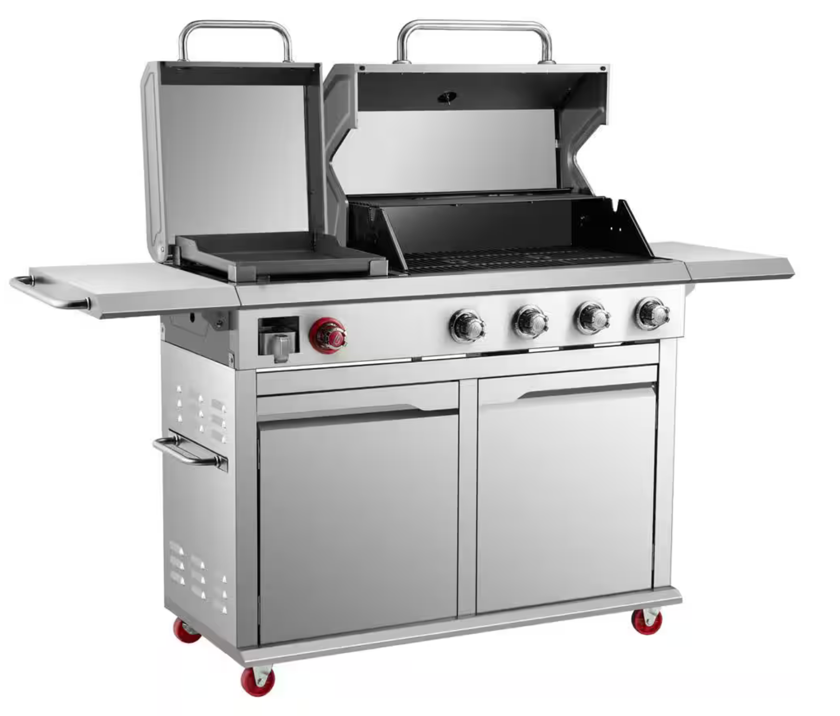 Parrilla a Gas 4 Quemadores + Plancha Acero Inoxidable Dyna-Glo