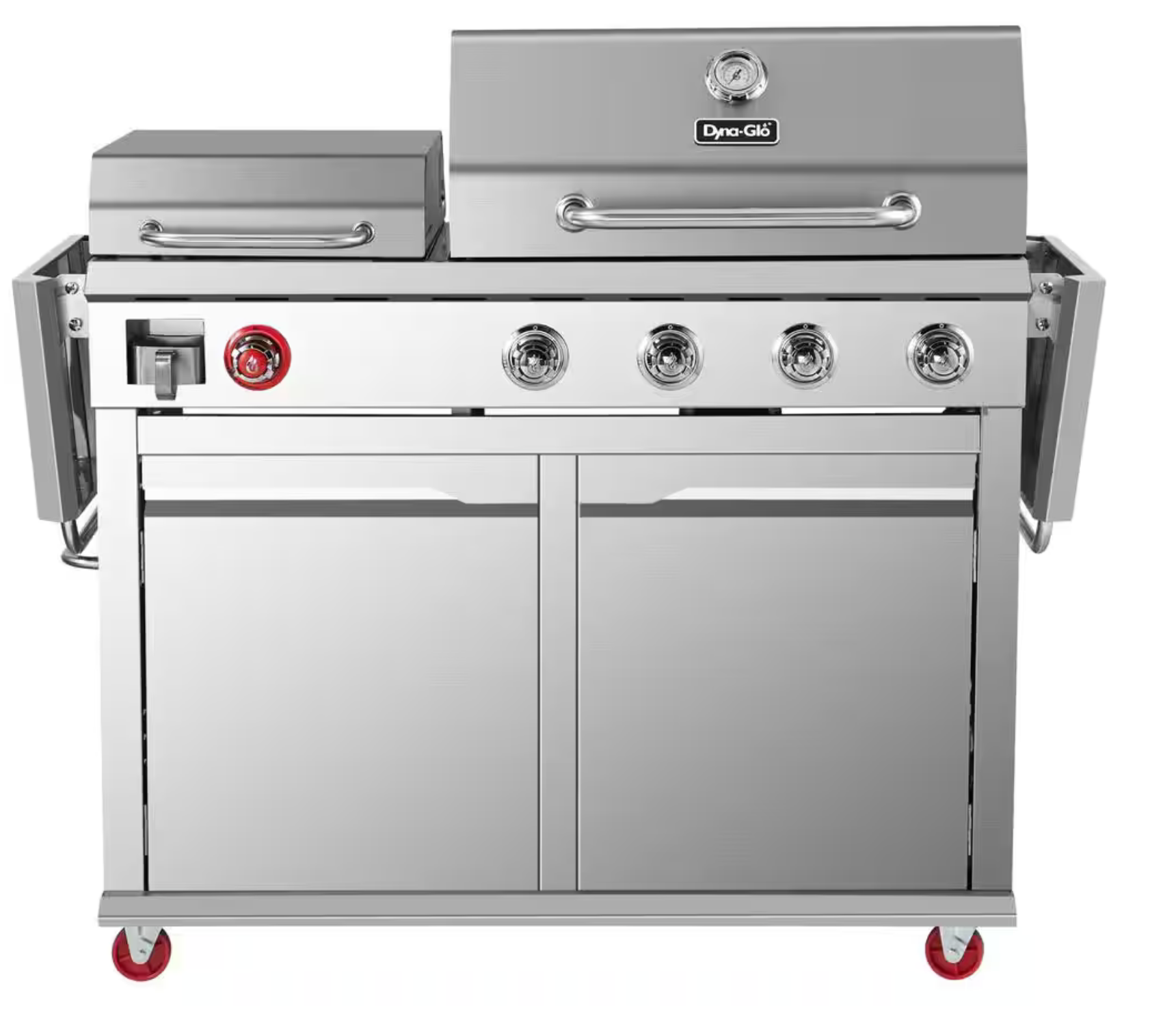 Parrilla a Gas 4 Quemadores + Plancha Acero Inoxidable Dyna-Glo