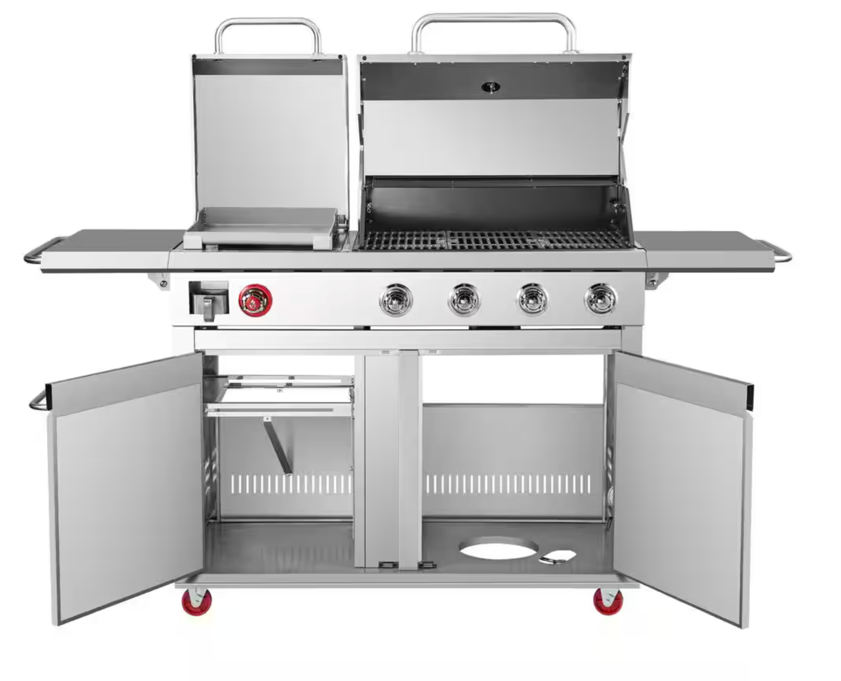 Parrilla a Gas 4 Quemadores + Plancha Acero Inoxidable Dyna-Glo